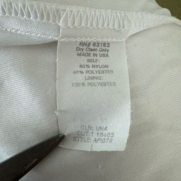 Vintage Rampage Womens L Embroidered Lace Sleeveless Fitted Maxi Dress White 90s - Picture 7 of 7